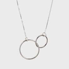 Cargar imagen en el visor de la galería, COLLAR DOBLE ARO PEQUEÑO - Vicenç Silver