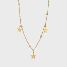 Cargar imagen en el visor de la galería, Collar estrellas acero