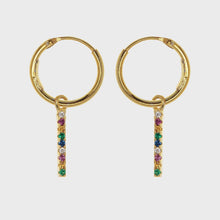 Cargar imagen en el visor de la galería, AROS STICK ZIRCONITAS DE COLORES - Vicenç Silver