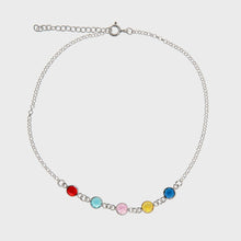 Cargar imagen en el visor de la galería, TOBILLERA CIRCONITAS DE COLORES - Vicenç Silver