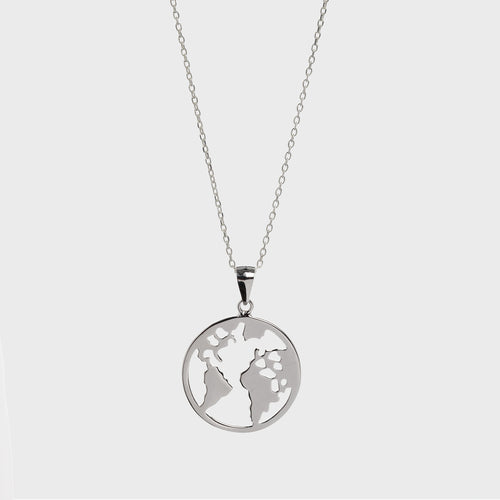 COLLAR MAPA MUNDI GRANDE - Vicenç Silver